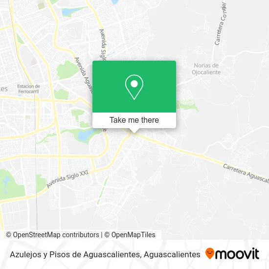Azulejos y Pisos de Aguascalientes map