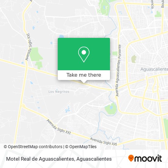 Motel Real de Aguascalientes map