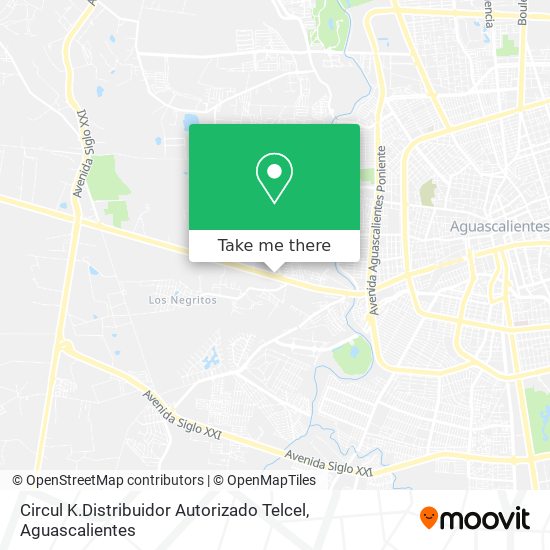 Mapa de Circul K.Distribuidor Autorizado Telcel