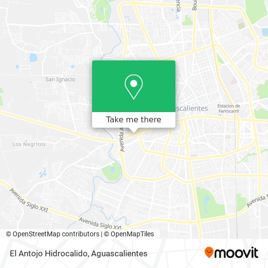 El Antojo Hidrocalido map