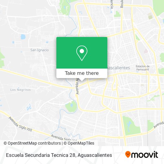 Escuela Secundaria Tecnica 28 map