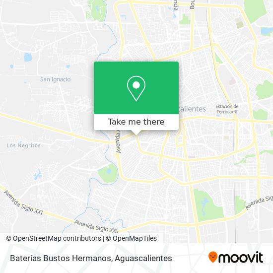 Baterías Bustos Hermanos map