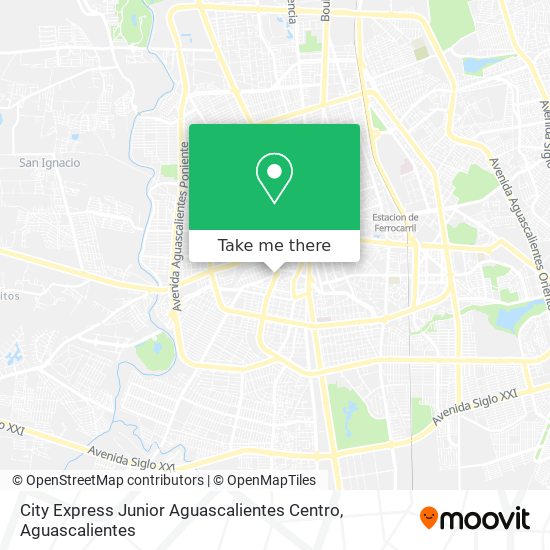 City Express Junior Aguascalientes Centro map