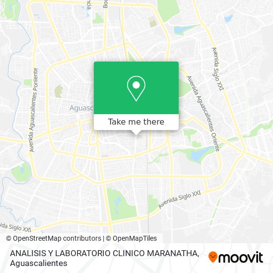 Mapa de ANALISIS Y LABORATORIO CLINICO MARANATHA