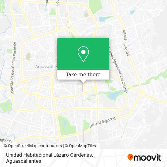 Mapa de Unidad Habitacional Lázaro Cárdenas