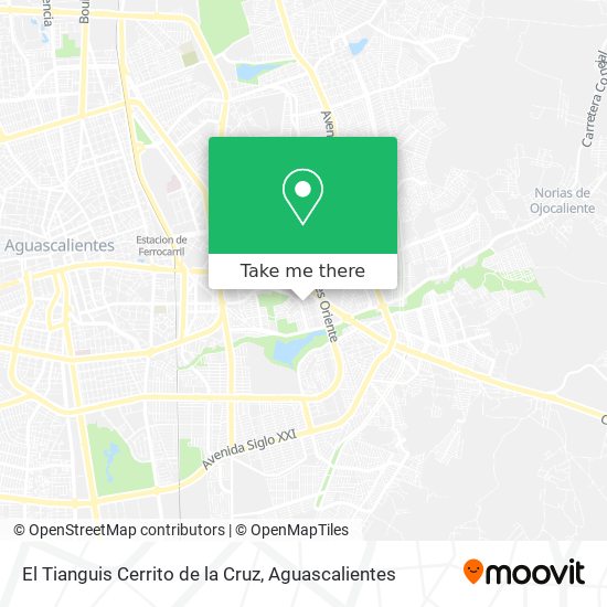 El Tianguis Cerrito de la Cruz map