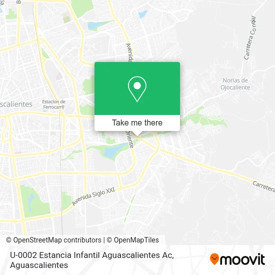 U-0002 Estancia Infantil Aguascalientes Ac map