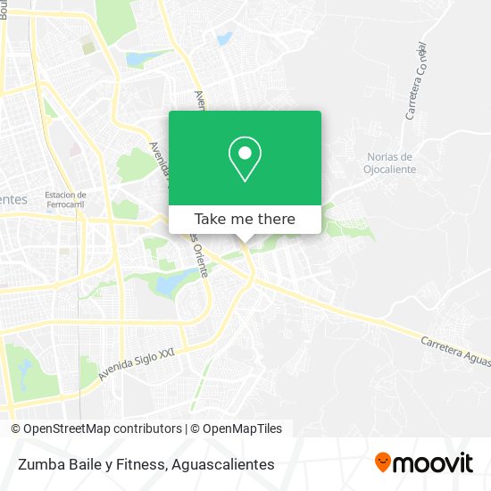 Zumba Baile y Fitness map