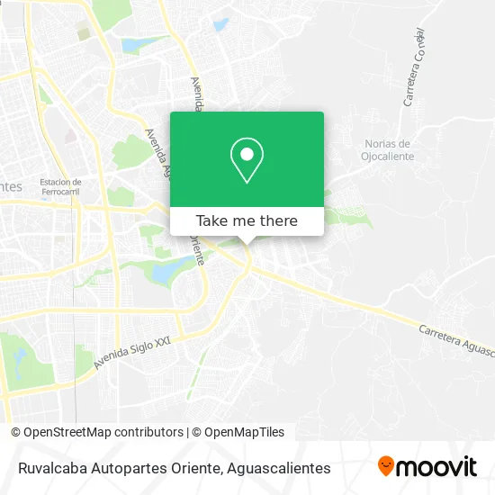 Ruvalcaba Autopartes Oriente map