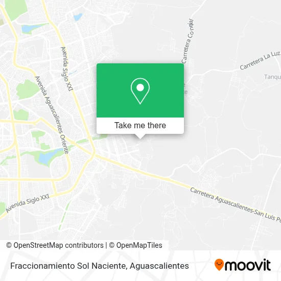 Fraccionamiento Sol Naciente map