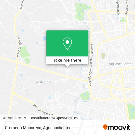 Mapa de Cremeria Macarena
