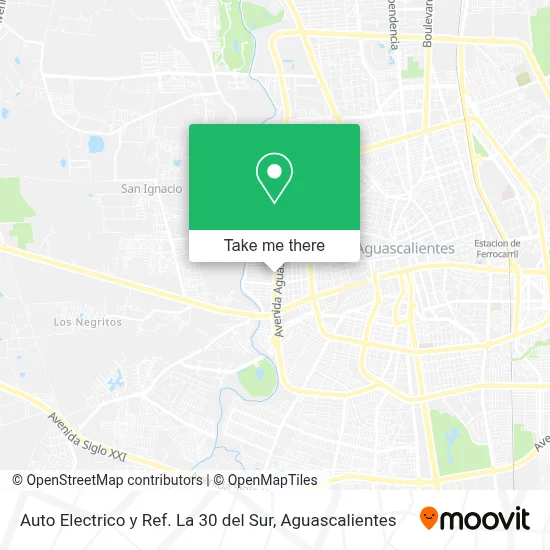 Auto Electrico y Ref. La 30 del Sur map