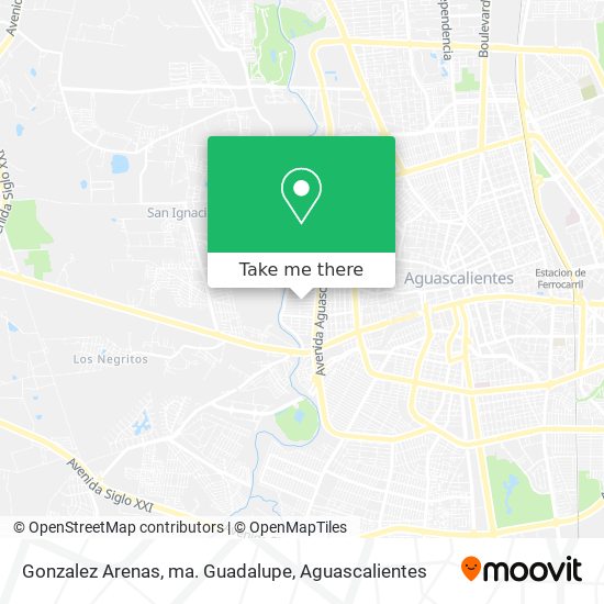 Gonzalez Arenas, ma. Guadalupe map