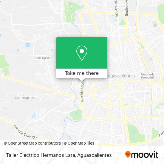Mapa de Taller Electrico Hermanos Lara