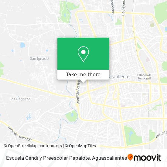 Escuela Cendi y Preescolar Papalote map