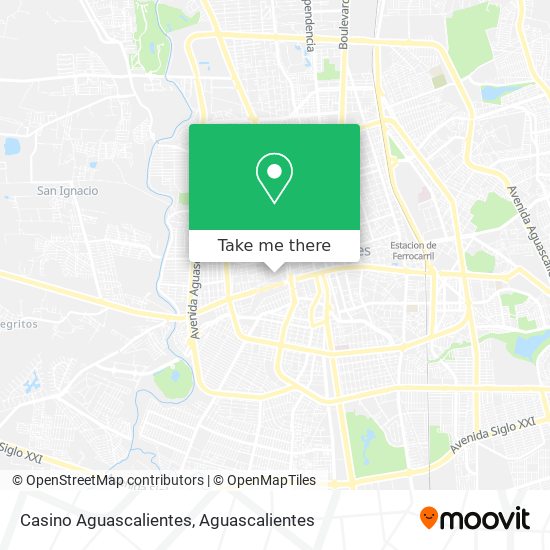 Casino Aguascalientes map