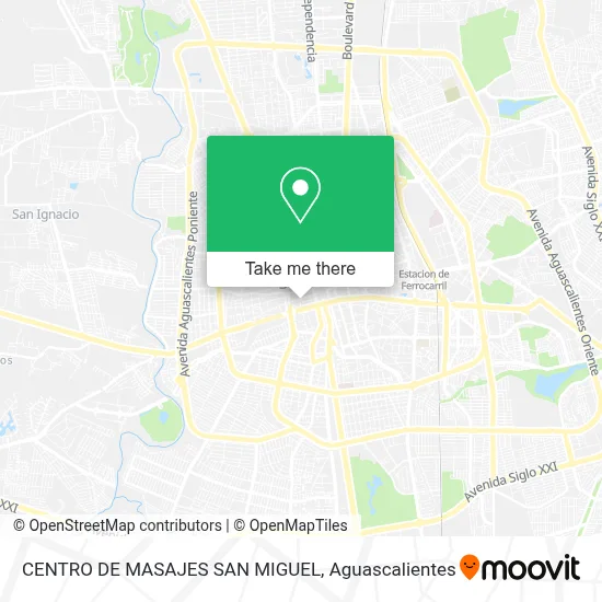 CENTRO DE MASAJES SAN MIGUEL map