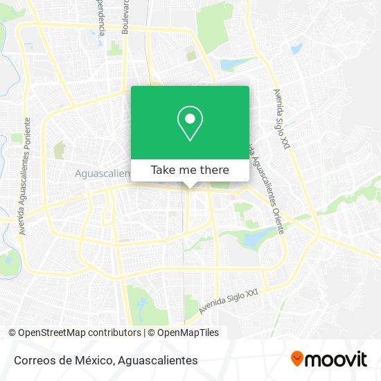 Correos de México map
