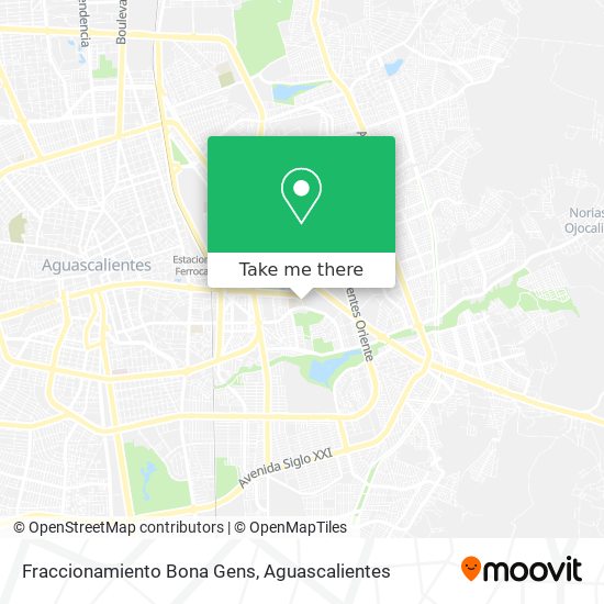 Fraccionamiento Bona Gens map