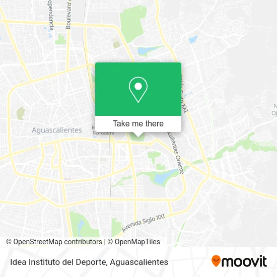 Mapa de Idea Instituto del Deporte