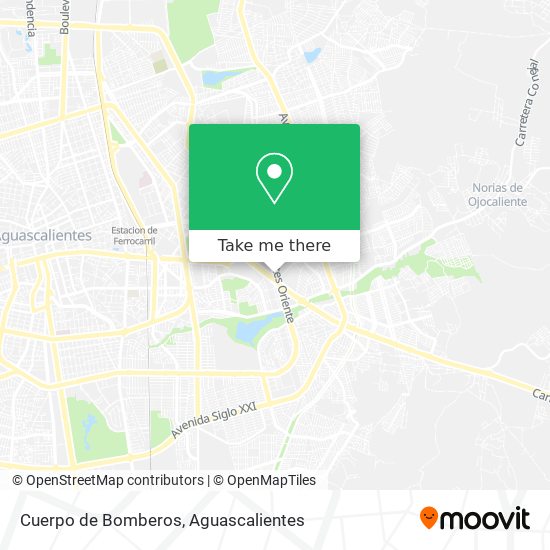 Mapa de Cuerpo de Bomberos