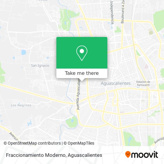 Fraccionamiento Moderno map