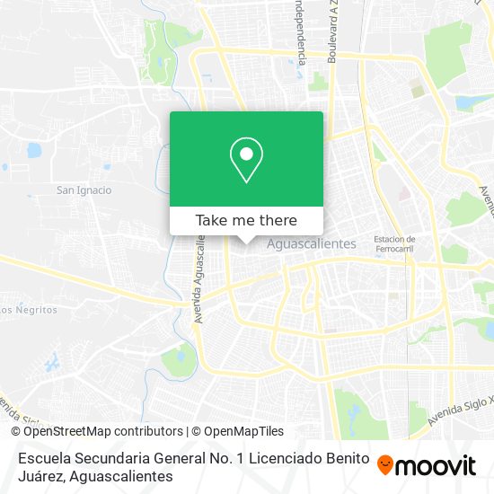 Escuela Secundaria General No. 1 Licenciado Benito Juárez map