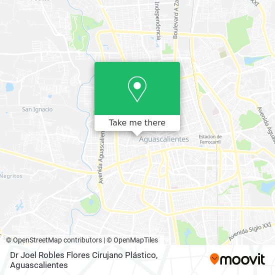 Mapa de Dr Joel Robles Flores Cirujano Plástico