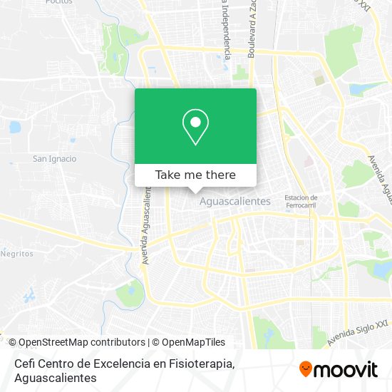 Mapa de Cefi Centro de Excelencia en Fisioterapia