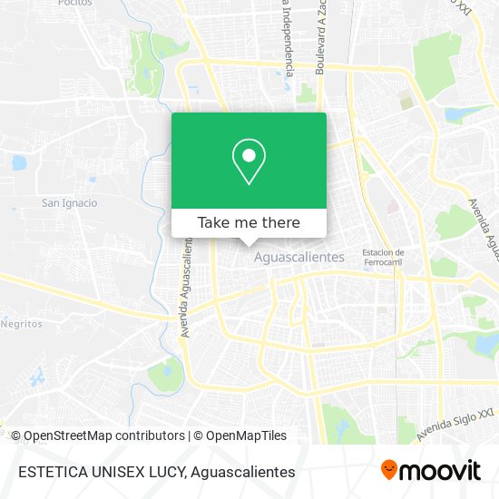 Mapa de ESTETICA UNISEX LUCY