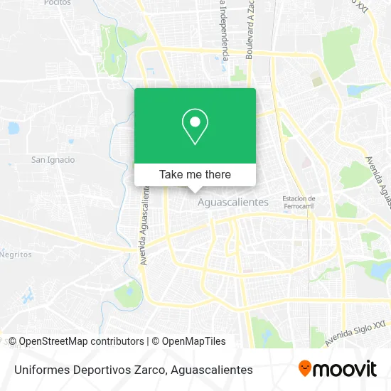 Uniformes Deportivos Zarco map
