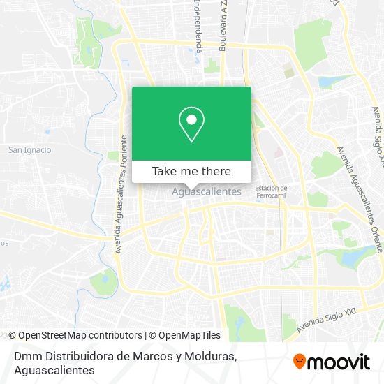 Mapa de Dmm Distribuidora de Marcos y Molduras