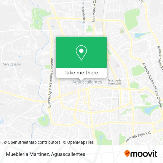 Muebleria Martinez map