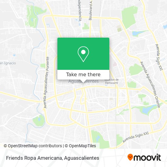 Friends Ropa Americana map