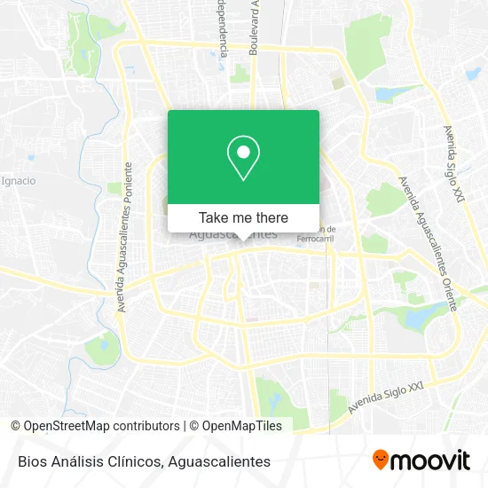 Mapa de Bios Análisis Clínicos