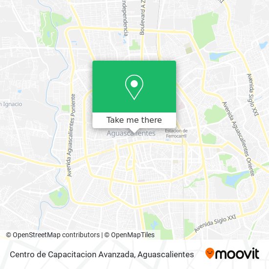 Mapa de Centro de Capacitacion Avanzada