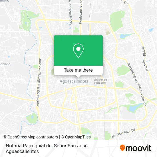 Mapa de Notaría Parroquial del Señor San José