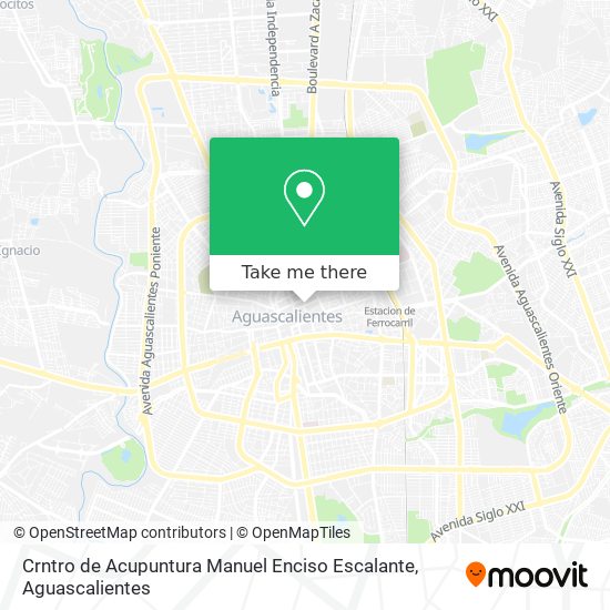 Mapa de Crntro de Acupuntura Manuel Enciso Escalante