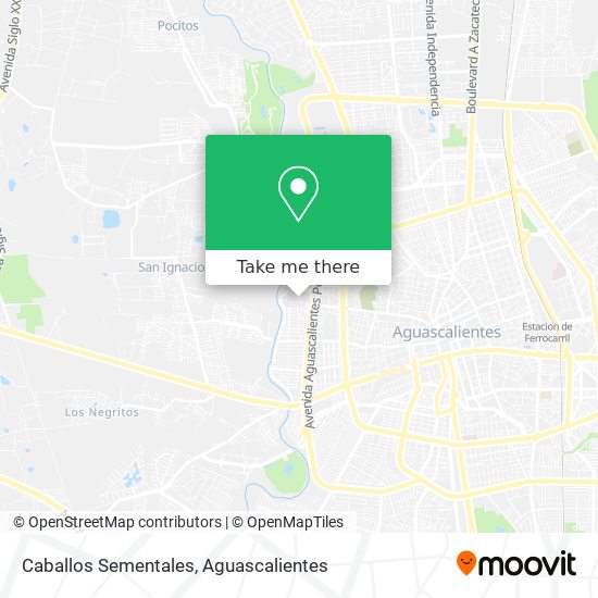 Caballos Sementales map