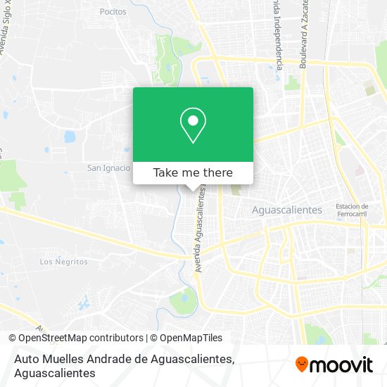 Auto Muelles Andrade de Aguascalientes map