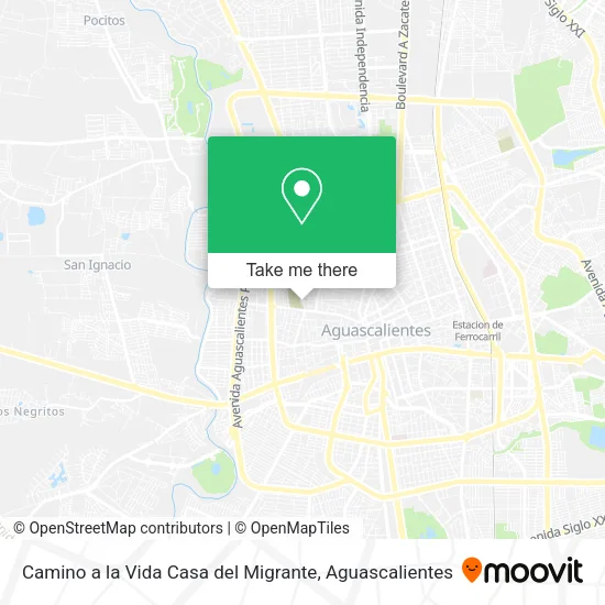 Camino a la Vida Casa del Migrante map