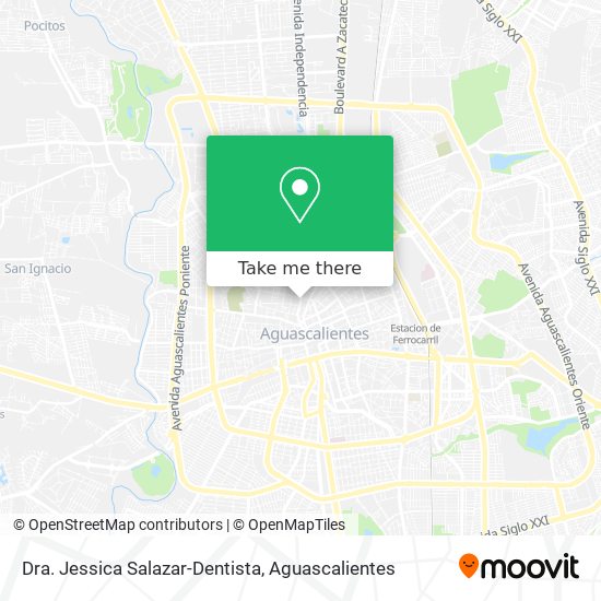 Dra. Jessica Salazar-Dentista map