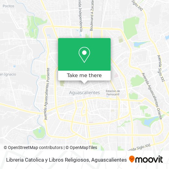 Mapa de Libreria Catolica y Libros Religiosos