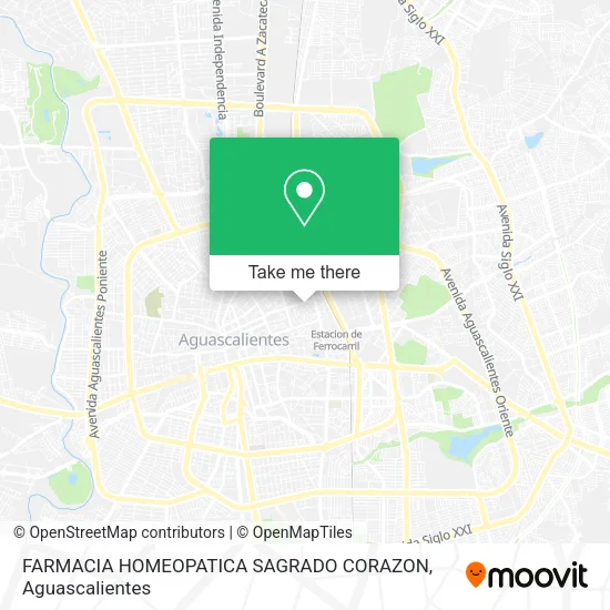 Mapa de FARMACIA HOMEOPATICA SAGRADO CORAZON
