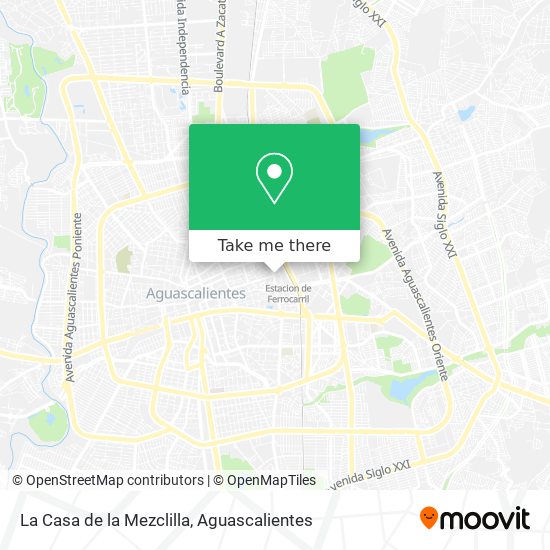 La Casa de la Mezclilla map