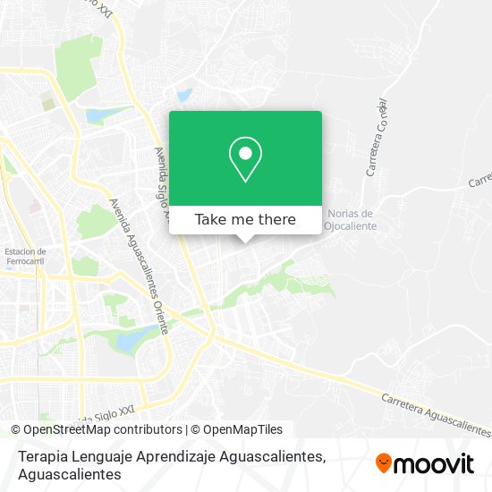 Mapa de Terapia Lenguaje Aprendizaje Aguascalientes