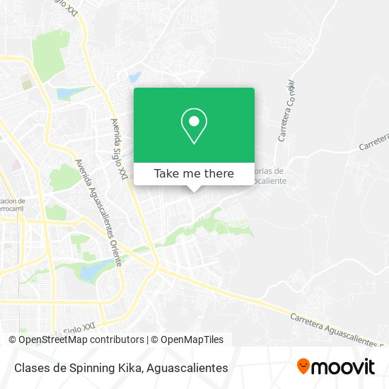 Mapa de Clases de Spinning Kika