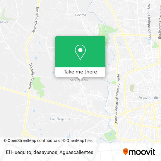 El Huequito, desayunos map