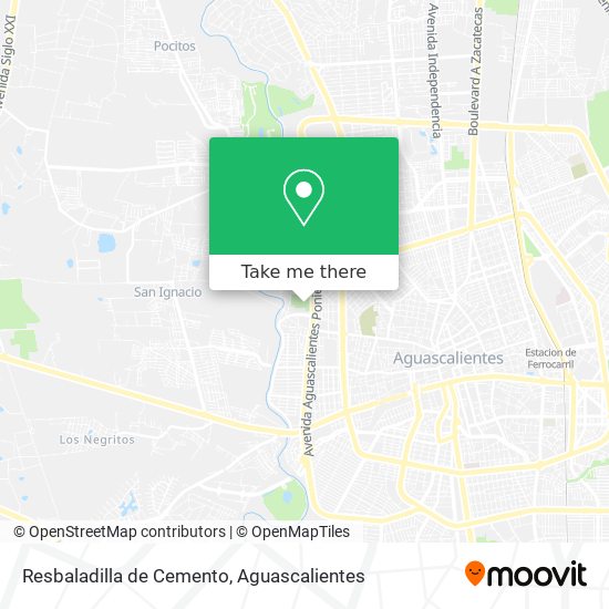Resbaladilla de Cemento map