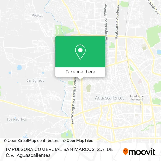 IMPULSORA COMERCIAL SAN MARCOS, S.A. DE C.V. map